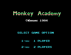 Monkey Academy (Prototype) Title Screen